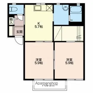 レーベン【1階】の間取り